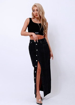 bless denim skirt