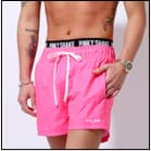 neon arabic logo shorts